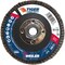 Weiler 4-1/2" Tiger Flap Disc, Conical (TY29), Phenolic Back, 60C, 5/8"-11 UNC 50106 - alternate 1